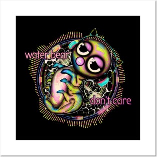 Waterbear don't care pastel Posters and Art